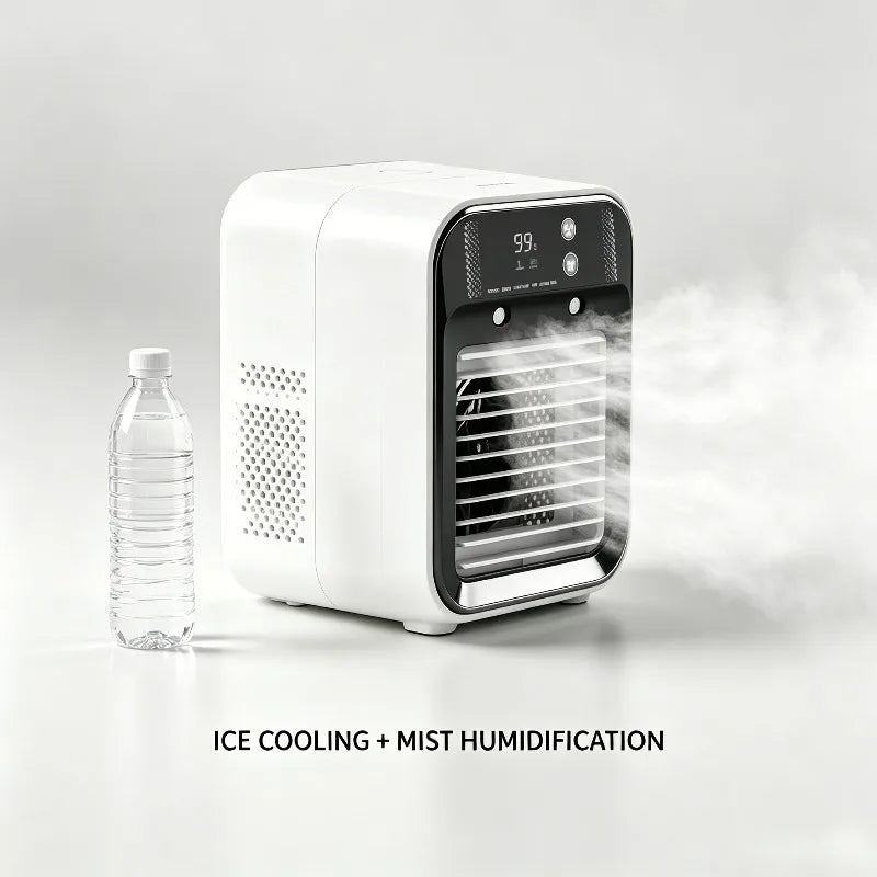Rechargeable Portable Mini Water Air Cooler Fan.