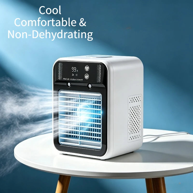 Rechargeable Portable Mini Water Air Cooler Fan.
