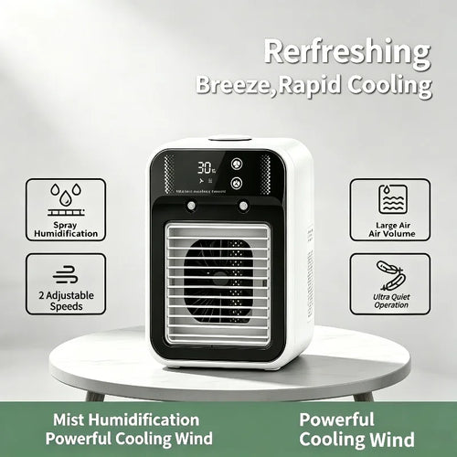 Rechargeable Portable Mini Water Air Cooler Fan.