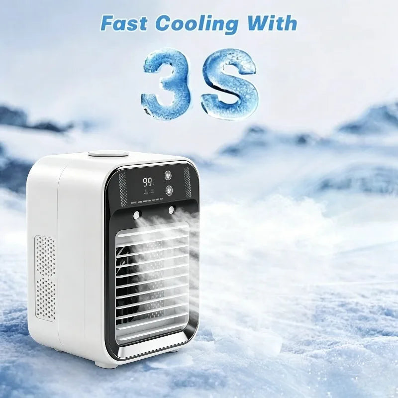 Rechargeable Portable Mini Water Air Cooler Fan.