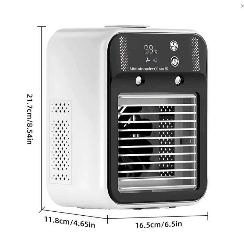 Rechargeable Portable Mini Water Air Cooler Fan.