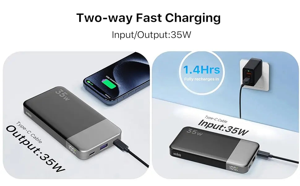 Mini Fast Charging 35W Portable Power Bank